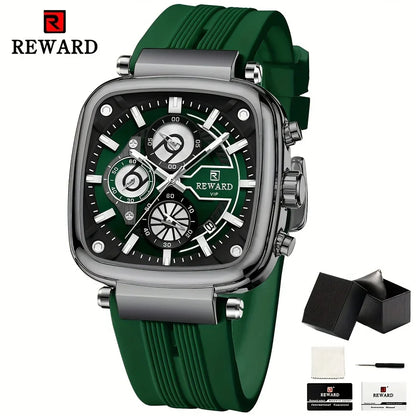 REWARD Men Watches Quartz Waterproof Luminous Date Luxury Casual Watch for Men