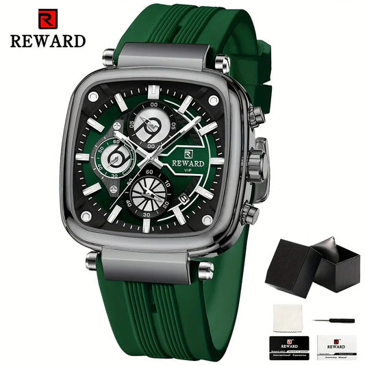 REWARD Men Watches Quartz Waterproof Luminous Date Luxury Casual Watch for Men
