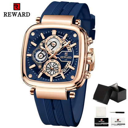 REWARD Men Watches Quartz Waterproof Luminous Date Luxury Casual Watch for Men